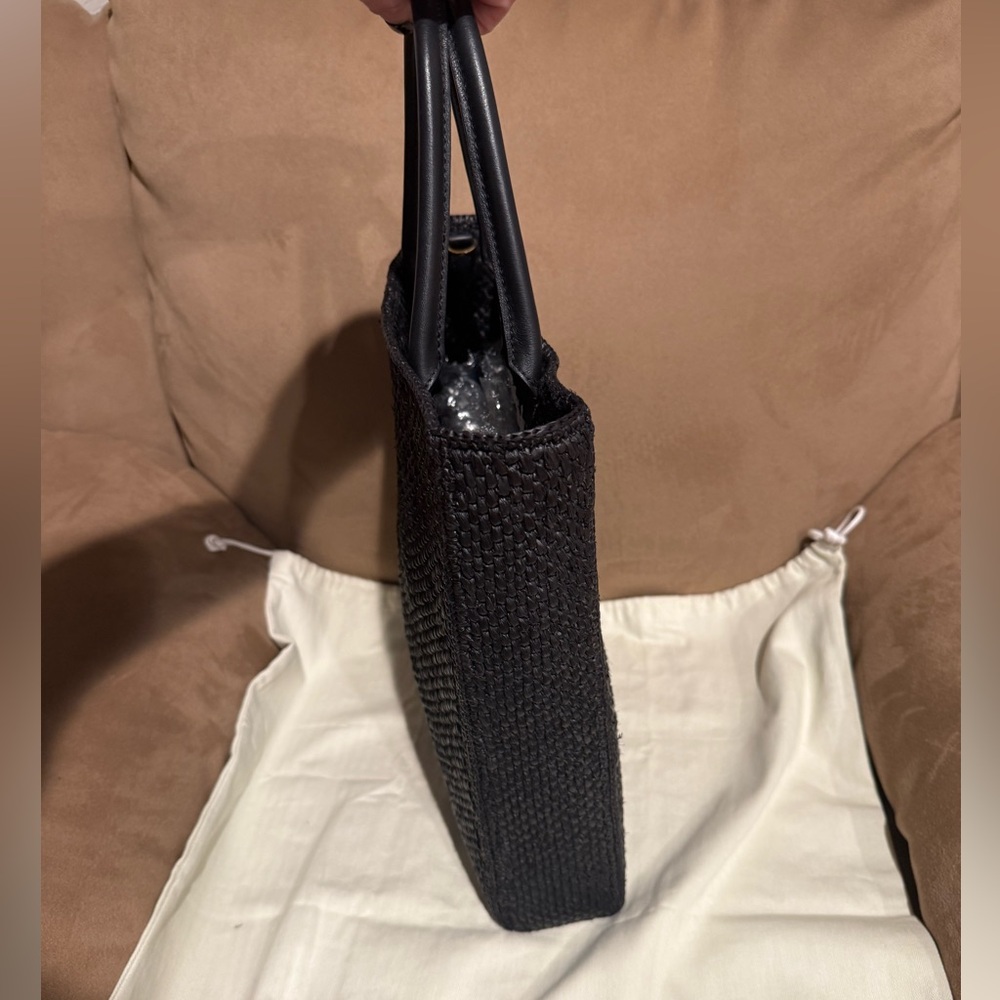 Loewe Standard Tote 2-Way Raffia Black With Dustbag - Picture 4 of 7